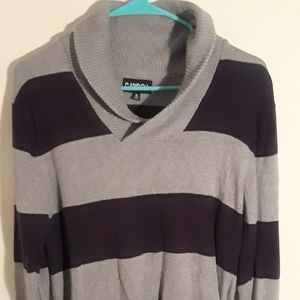 Carbon men's striped sweater.